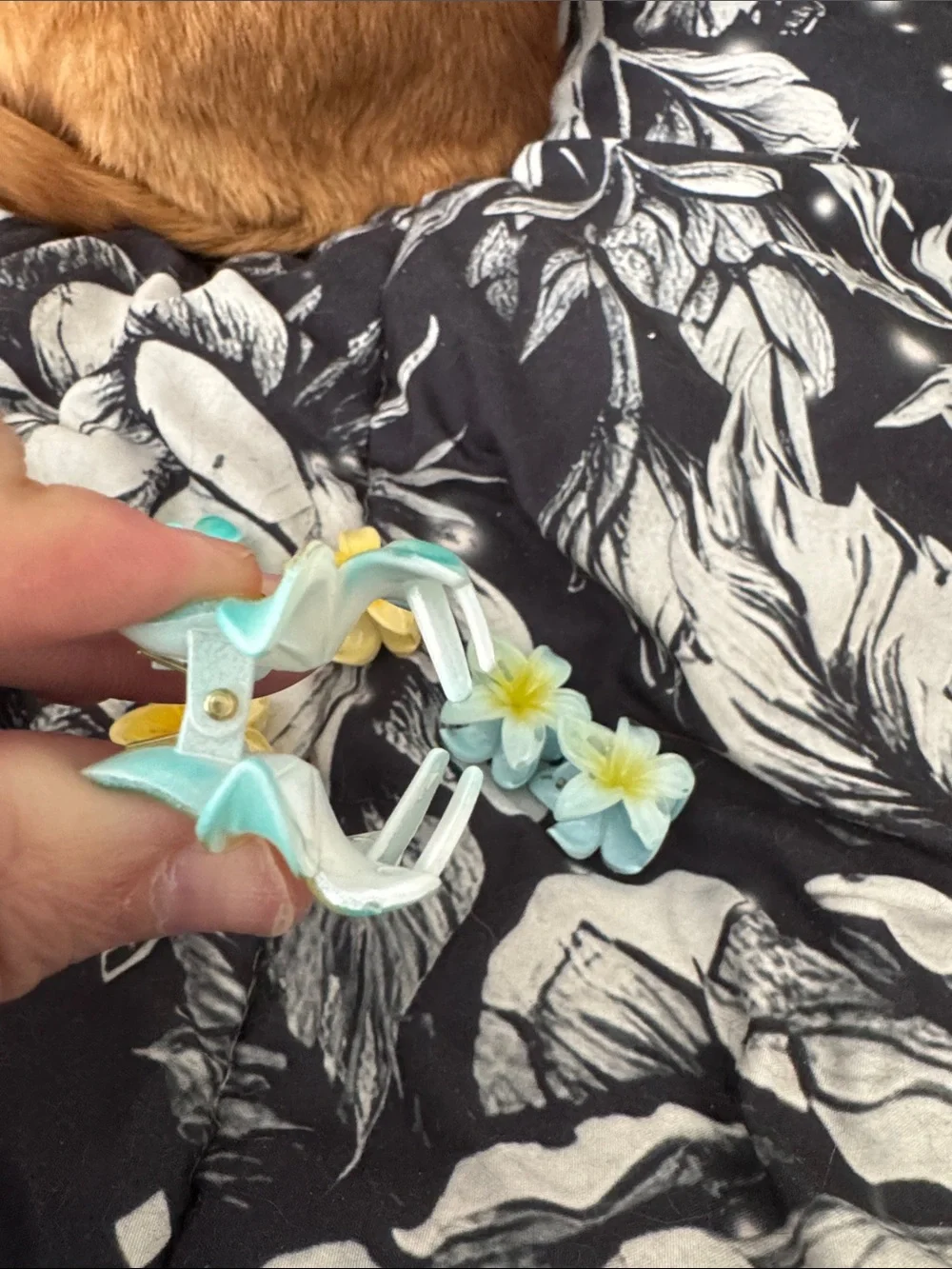 Floral mini clip set
